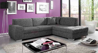 graues Ecksofa Arlo